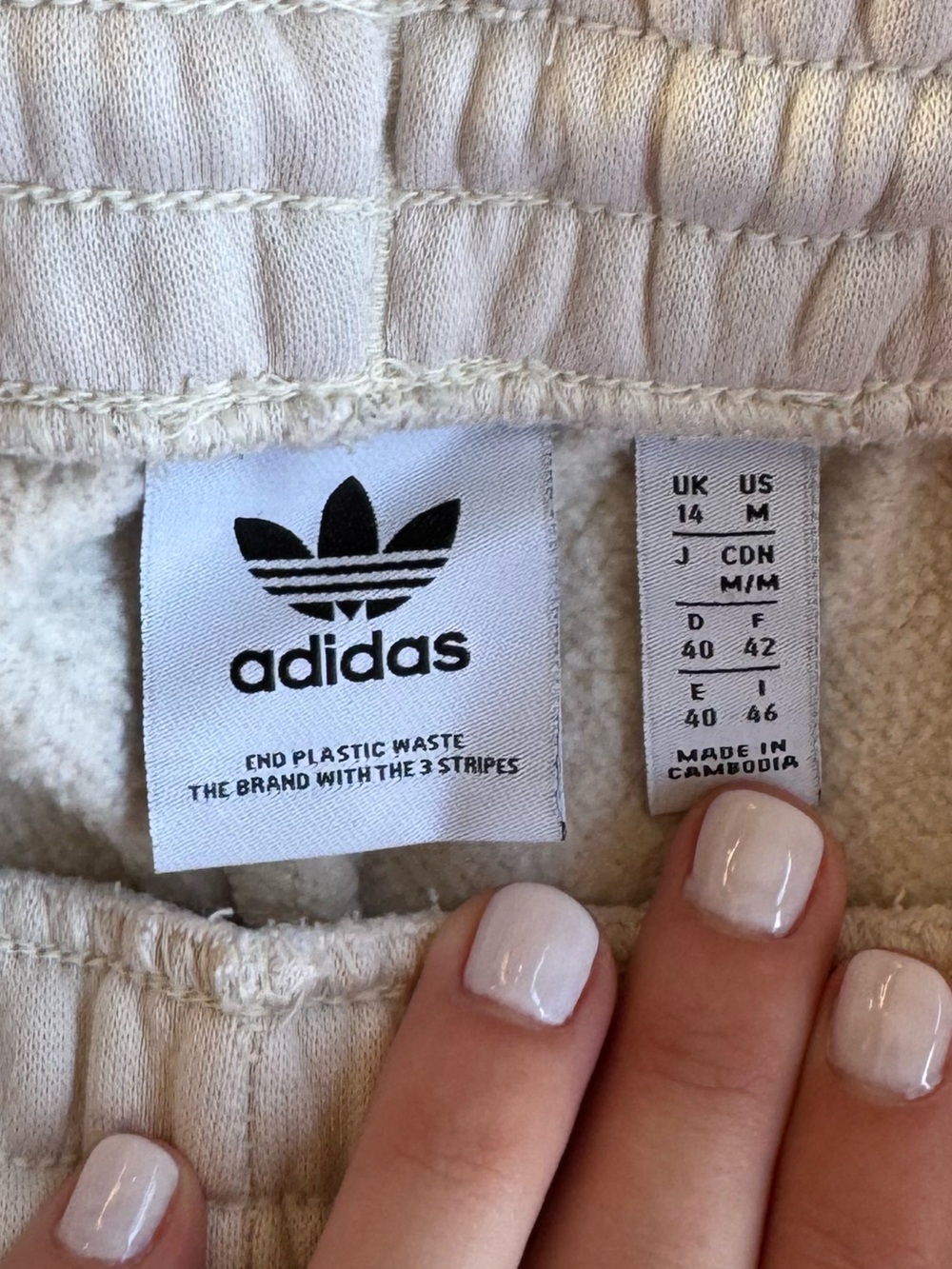 adidas Cream Trefoil Tag Sweatshirt